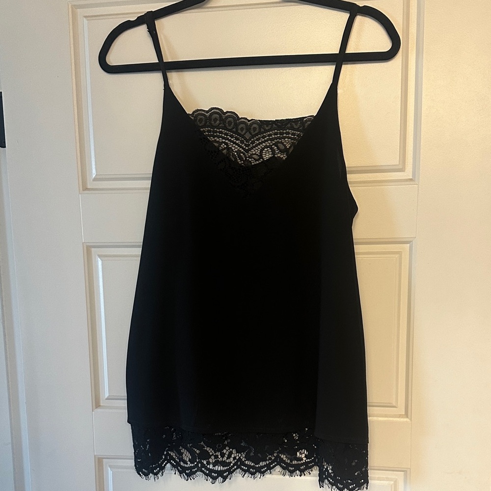 Entro Black Lace Cami Top